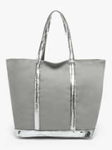 Le Cabas L Zipp� Paillettes Vanessa bruno Gris cabas 1V40409