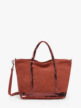 Sac Bandouli�re Baby Cabas Lin Paillettes Vanessa bruno Orange cabas lin 31V40410