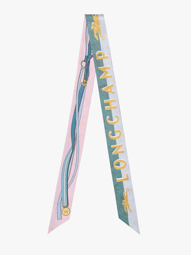Longchamp Soie gots Scarf Pink