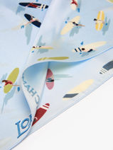 Longchamp Soie gots Scarf Blue-vue-porte