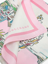 Longchamp Soie gots Etole Rose-vue-porte