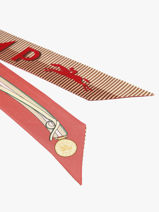 Longchamp Soie gots Scarf Pink-vue-porte