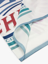 Longchamp Soie gots Scarf White-vue-porte