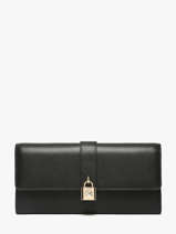 Portefeuille Padlock Cuir Karl lagerfeld Noir k autograph B1W32026