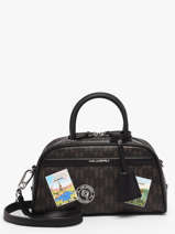 Sac Port� Main K Ikon Cuir Karl lagerfeld Marron k ikon B1W30025