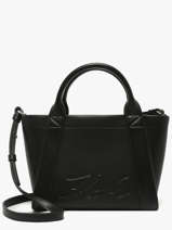 Leather K/ville Studs Satchel Karl lagerfeld Black k ville B1W30067