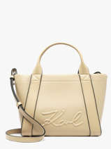 Sac Port� Main K Ville Cuir Karl lagerfeld Beige k ville B1W30067