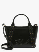 Satchel K Ville Leather Karl lagerfeld Black k ville B1W30262
