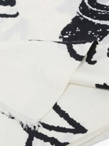 Scarf Karl lagerfeld White k monogram B1W33086-vue-porte