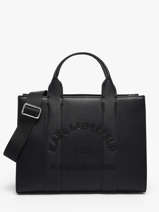 Satchel Rsg Leather Karl lagerfeld Black rsg B1W30041