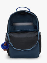 1 Compartment Backpack Kipling Blue back to school / pbg PBGI5140-vue-porte