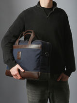 Longchamp Boxford Briefcase Black-vue-porte