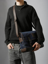 Longchamp Boxford Sacs port� travers Bleu-vue-porte