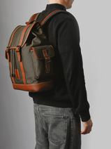 Longchamp Boxford Backpack Green-vue-porte