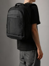 Sac � Dos Business Pc 17" David jones Noir business PC045-vue-porte