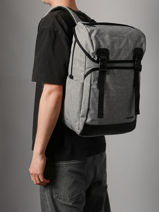 Backpack David jones Gray business PC037A-vue-porte