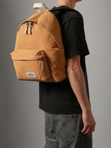 1 Compartment Backpack Eastpak Red upgrained K620UPG-vue-porte