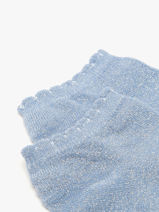 Chaussettes Pieces Bleu socks women 17120149-vue-porte