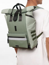 Explorer Backpack Cabaia Green adventurer EXPLORER-vue-porte