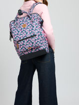 Adventurer Large - Backpack Cabaia Multicolor adventurer L-vue-porte