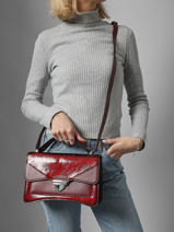 Leather Madame George Sar Crossbody Bag Paul marius Red star MGEORSTA-vue-porte