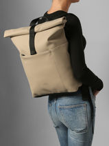 Sac � Dos A4 + Pc 16" Ucon acrobatics Beige backpack I-vue-porte