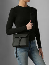 Shoulder Bag City Recycled Polyester Ucon acrobatics Black city YURI-vue-porte