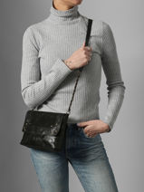 Sac Bandouli�re Felizia Cuir Pieces Noir felizia 17116820-vue-porte