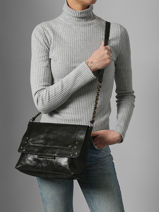 Sac Bandouli�re Felizia Cuir Pieces Noir felizia 17116819-vue-porte