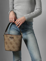 Sac Bandouli�re Karnilla Logo Guess Marron karnilla logo OS990101-vue-porte