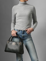 Handbag Karnilla Logo Guess Black karnilla logo OS990106-vue-porte