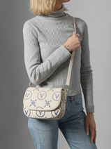 Crossbody Bag Samba Re Print Valentino Beige samba re print VBS9RS10-vue-porte