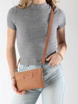 Leather Florence Crossbody Bag Nathan baume Brown n city 4-vue-porte