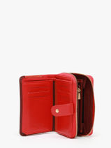 Portefeuille Bahia Cuir Hexagona Rouge bahia 688262-vue-porte