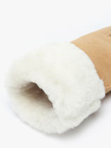 Gloves Isotoner Brown women gloves 68667-vue-porte