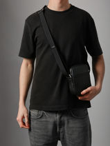 Sac Bandouli�re S Bicolore Hexagona Noir duo 0686297-vue-porte