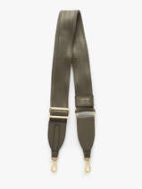 Leather And Nylon Bcbg Shoulder Strap Lancel Green bcbg A13978