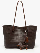Sac Port� �paule Tresse Miniprix Marron tresse 88271