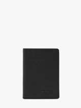 Card Holder Leather Hexagona Black confort 461007