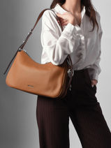 Shoulder Bag Nolita Leather Michael kors Brown nolita F5SY5M6L-vue-porte