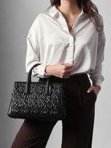 Satchel Laila Michael kors Black laila R6S9IS2T-vue-porte