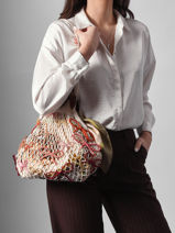 Longchamp Le pliage filet raphia Hobo bag Beige-vue-porte