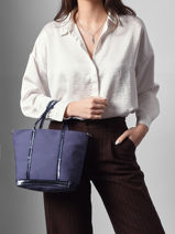Small Le Cabas Tote Bag Sequins Vanessa bruno Violet cabas 1V40435-vue-porte