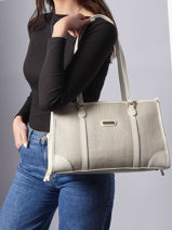 Sac Port� �paule Capri Hexagona Blanc capri 4020264-vue-porte