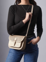 Sac Bandouli�re Capri Hexagona Marron capri 4020263-vue-porte