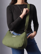 Sac Bandouli�re Rosa Coton Hindbag Bleu best seller ROSA-vue-porte
