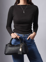 Satchel Evie Guess Black evie BG966406-vue-porte