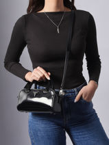 Satchel Arnela Polyurethane Guess Black arnela NY949674-vue-porte