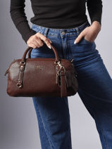 Satchel Marsha Guess Brown marsha BG950106-vue-porte