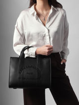 Sac Port� Main Rsg Cuir Karl lagerfeld Blanc rsg B1W30041-vue-porte